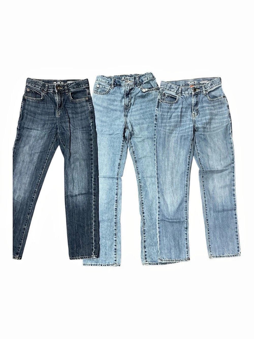 The Children's Place Blue Straight Leg Jeans 3-Piece Set